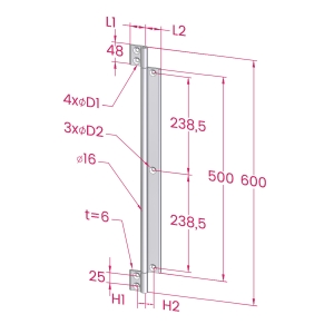 DobradiCa longa amovIvel em alumInio5